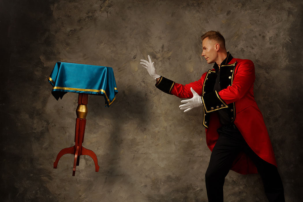 Iluzjonista dla dzieci Łódź - latający stół